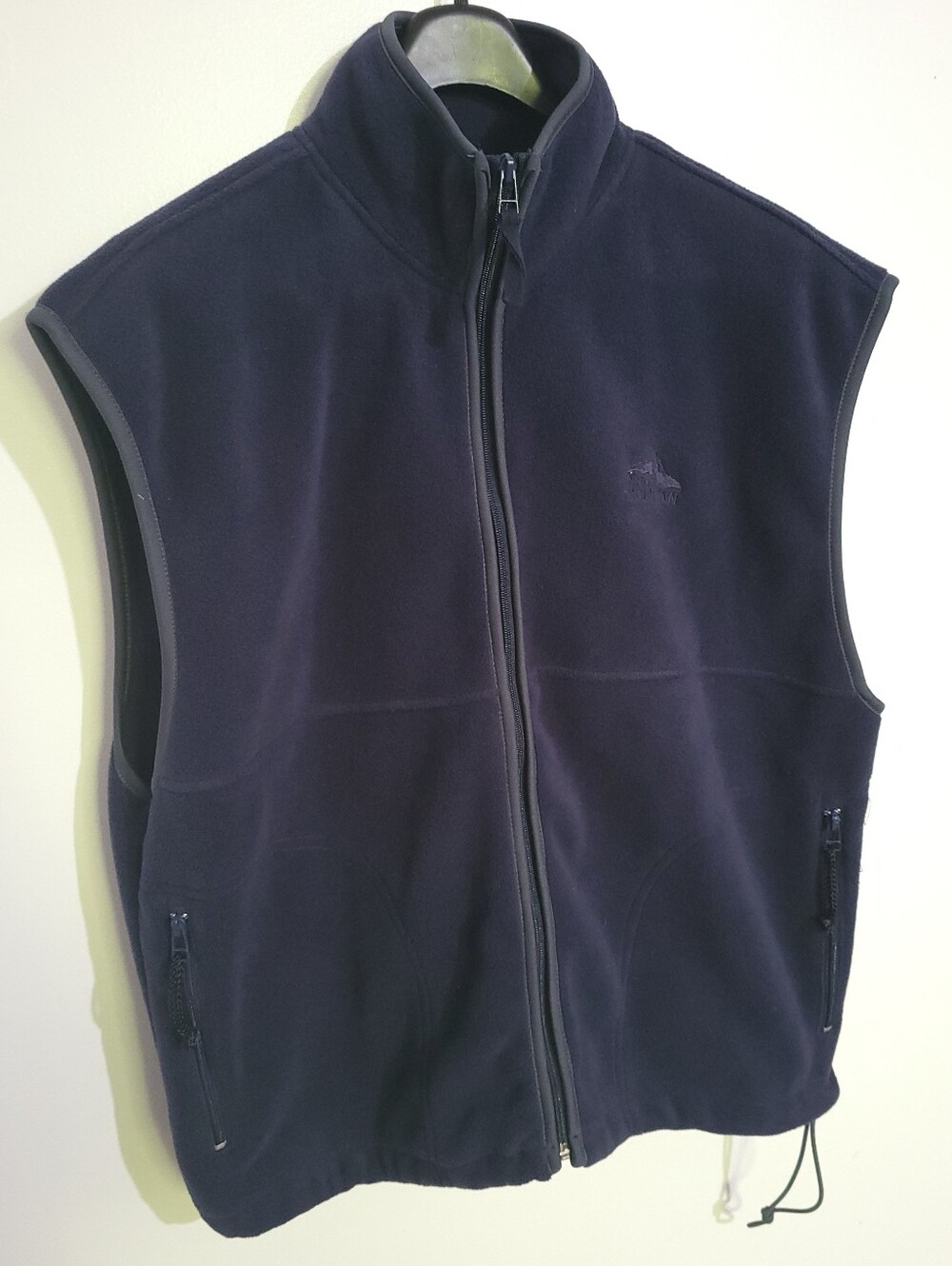 Vintage White Mountain Deep Blue Fleece Vest Size XL Unisex
